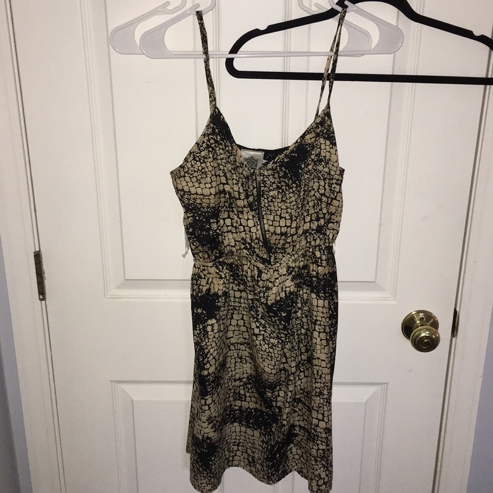 Snakeskin print dress
